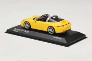 Porsche 911 991 Targa Yellow Minichamps 1:43 410062441 Diecast - image 3 of 4