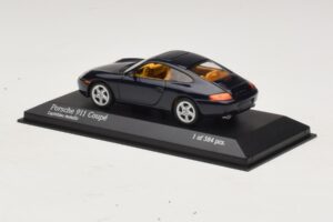 Porsche 911 991 Turbo S Blue Metallic Minichamps 1:43 410062220 Diecast - image 3 of 4