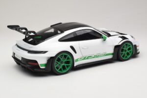 Porsche 911 992 GT3 RS Tribute to Carrera RS White Python Green Norev 1:12 127535 Diecast - image 2 of 6