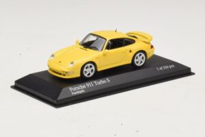 Porsche 911 993 Turbo S Yellow Minichamps 1:43 430069270 Diecast - image 2 of 4