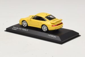 Porsche 911 993 Turbo S Yellow Minichamps 1:43 430069270 Diecast - image 3 of 4