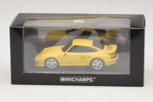 Porsche 911 993 Turbo S Yellow Minichamps 1:43 430069270 Diecast - image 4 of 4
