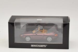 Porsche 911 996 Cabriolet Red Metallic Minichamps 1:43 400061092 Diecast - image 4 of 4