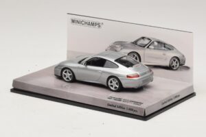 Porsche 911 996 Carrera 40th Anniversary Silver Minichamps 1:43 436061070 Diecast - image 3 of 5