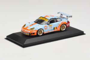Porsche 911 996 GT3 RSR Gulf #73 Lefort / Lambert 1000km Spa 2005 Minichamps 1:43 400056473-P1 Diecast - image 2 of 4