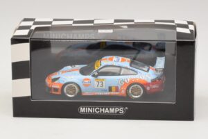 Porsche 911 996 GT3 RSR Gulf #73 Lefort / Lambert 1000km Spa 2005 Minichamps 1:43 400056473-P1 Diecast - image 4 of 4