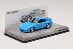 Porsche 911 996 Turbo S 3.6 Anniversary Edition Blue Minichamps 1:43 436069270 Diecast - image 2 of 5