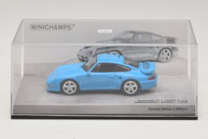 Porsche 911 996 Turbo S 3.6 Anniversary Edition Blue Minichamps 1:43 436069270 Diecast - image 4 of 5
