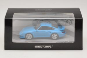 Porsche 911 996 Turbo S 3.6 Anniversary Edition Blue Minichamps 1:43 436069270 Diecast - image 5 of 5