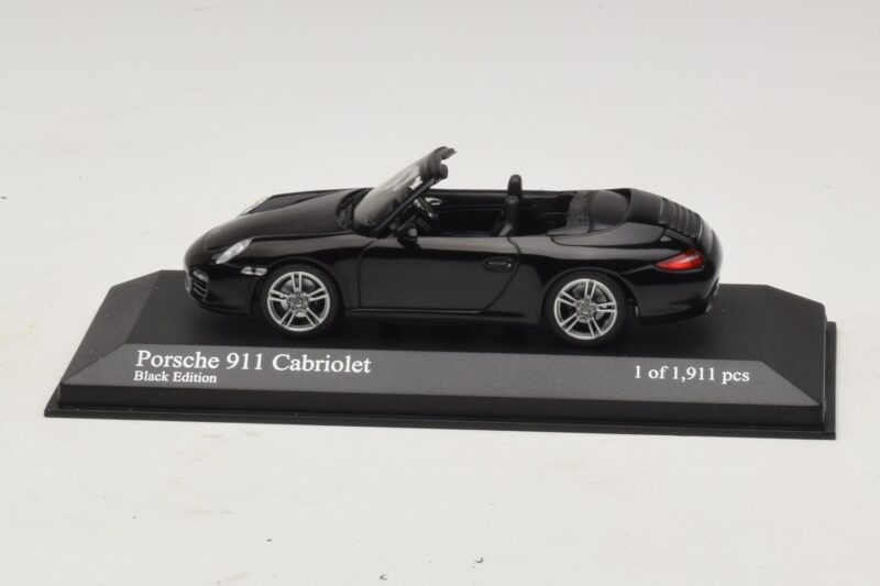Porsche 911 997 Carrera Cabriolet Black Edition Minichamps 1:43 400066434 Diecast
