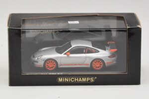 Porsche 911 997 GT3 RS Silver Minichamps 1:43 400066000 Diecast - image 4 of 4