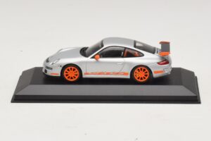 Porsche 911 997 GT3 RS Silver Orange Minichamps 1:43 403066013 Diecast