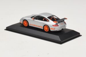 Porsche 911 997 GT3 RS Silver Orange Minichamps 1:43 403066013 Diecast - image 3 of 4