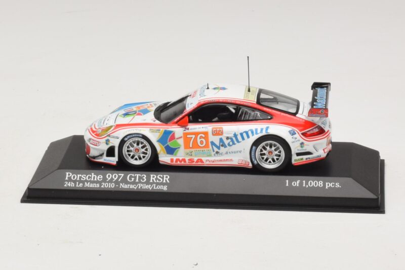 Porsche 911 997 GT3 RSR GT2 #76 R. Narac / J-K. Vernay / P. Pilet 24 Hours of Le Mans 2010 Minichamps 1:43 Porsche 911 997 GT3 RSR GT2 #76 R. Narac / J-K. Vernay / P. Pilet 24 Hours of Le Mans 2010 Minichamps 1:43 410106976 Diecast