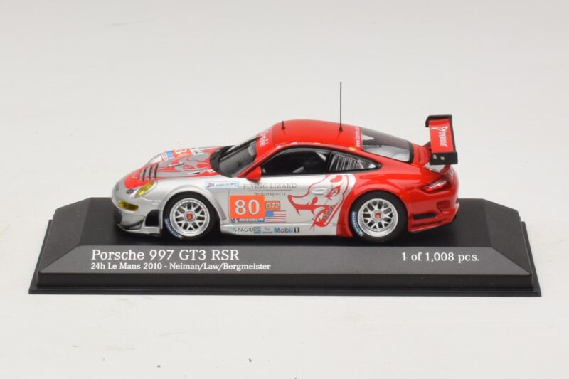 Porsche 911 997 GT3 RSR GT2 #80 S. Neiman / D. Law 24 Hours of Le Mans 2010 Minichamps 1:43 410106980 Diecast