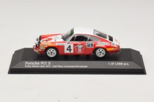 Porsche 911 S #4 G. Larrousse / J-C. Perramond 2nd Place Rally Monte Carlo 1972 Minichamps 1:43 400726804 Diecast