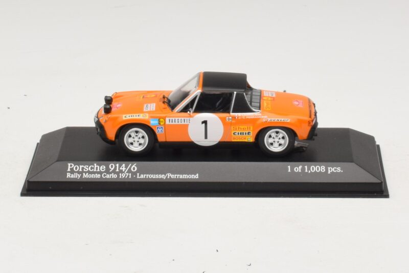 Porsche 914/6 #1 G. Larrousse / J-C. Perramond Rally Monte Carlo 1971 Minichamps 1:43 Porsche 914/6 #1 G. Larrousse / J-C. Perramond Rally Monte Carlo 1971 Minichamps 1:43 400716501 Diecast