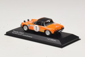 Porsche 914/6 #1 G. Larrousse / J-C. Perramond Rally Monte Carlo 1971 Minichamps 1:43 400716501 Diecast - image 3 of 4