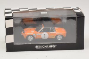 Porsche 914/6 #1 G. Larrousse / J-C. Perramond Rally Monte Carlo 1971 Minichamps 1:43 400716501 Diecast - image 4 of 4