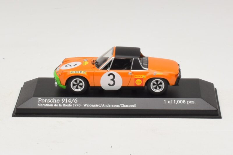 Porsche 914/6 #3 B. Waldegard / O. Andersson Marathon de la Route 1970 Minichamps 1:43 Porsche 914/6 #3 B. Waldegard / O. Andersson Marathon de la Route 1970 Minichamps 1:43 400706503 Diecast
