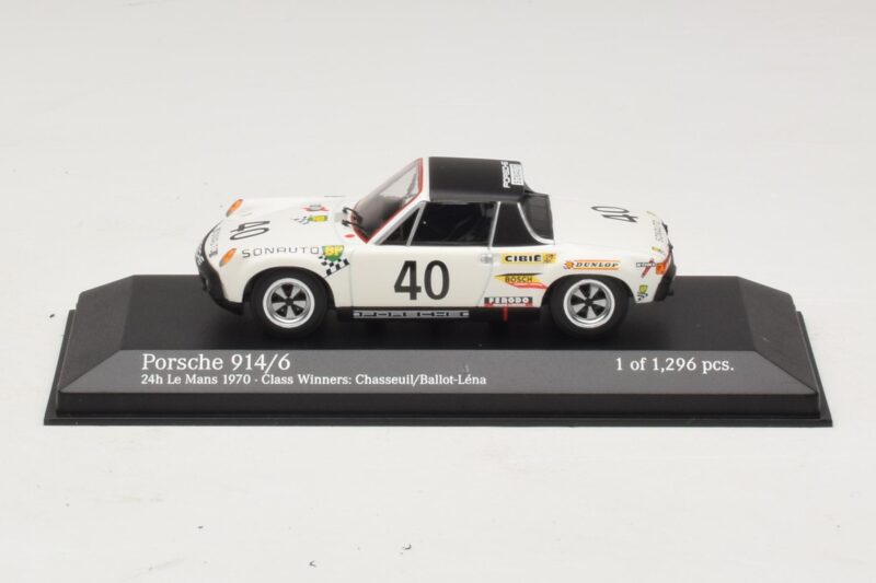 Porsche 914/6 #40 G. Chasseuil / C. Ballot-Lena Class Winners 24 Hours of Le Mans 1970 Minichamps 1:43 400706540 Diecast