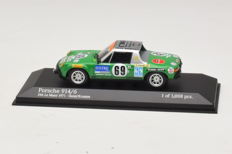 Porsche 914/6 Max Moritz Racing #69 Quist / Krumm 24 Hours of Le Mans 1971 Minichamps 1:43 400716569 Diecast