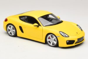 Porsche Cayman 981 Yellow Minichamps 1:18 110062220 Diecast - image 6 of 8