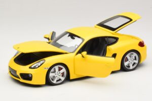 Porsche Cayman 981 Yellow Minichamps 1:18 110062220 Diecast - image 2 of 8