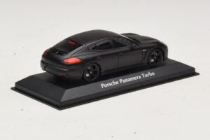 Porsche Panamera 970 Turbo Matte Black Maxichamps 1:43 940062370 Diecast - image 2 of 4