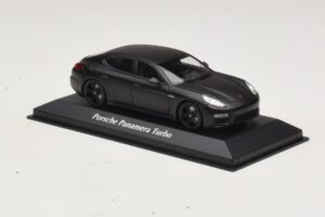 Porsche Panamera 970 Turbo Matte Black Maxichamps 1:43 940062370 Diecast - image 3 of 4
