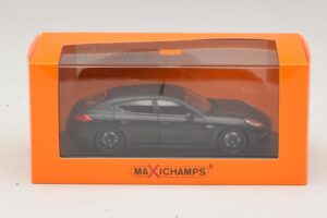 Porsche Panamera 970 Turbo Matte Black Maxichamps 1:43 940062370 Diecast - image 4 of 4