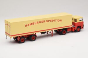 Scania LB111S Koffersattelzug Hamburger Spedition Minichamps 1:43 499123880 Diecast - image 2 of 6