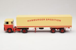 Scania LB111S Koffersattelzug Hamburger Spedition Minichamps 1:43 499123880 Diecast - image 3 of 6