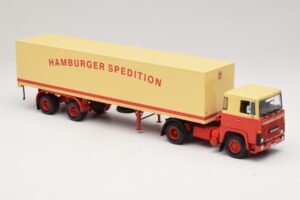 Scania LB111S Koffersattelzug Hamburger Spedition Minichamps 1:43 499123880 Diecast - image 4 of 6