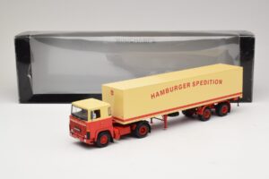Scania LB111S Koffersattelzug Hamburger Spedition Minichamps 1:43 499123880 Diecast - image 6 of 6