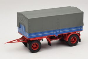 Truck Trailer Blue Red Minichamps 1:43 439159092 Diecast