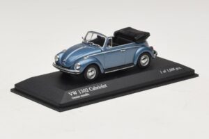 Volkswagen 1302 Cabriolet Blue Metallic Minichamps 1:43 430055042 Diecast - image 2 of 4