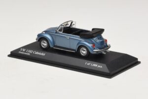 Volkswagen 1302 Cabriolet Blue Metallic Minichamps 1:43 430055042 Diecast - image 3 of 4