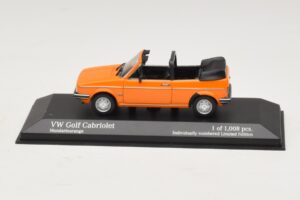 Volkswagen Golf Mk1 Cabriolet Orange Minichamps 1:43 400055131 Diecast