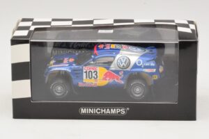 Volkswagen Race Touareg #103 B. Saby / R. Perin Winner Rally Por Las Pampas 2005 Replacement Box Minichamps 1:43 436055303-R1 - image 4 of 4