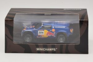Volkswagen Race Touareg Red Bull #204 J. Kleinschmidt / F. Pons Dakar Rally 2005 Minichamps 1:43 436045304 Diecast - image 5 of 5