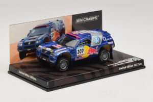 Volkswagen Race Touareg Red Bull #307 B. Saby / M. Perin Dakar Rally 2005 Minichamps 1:43 436055307 Diecast - image 2 of 5