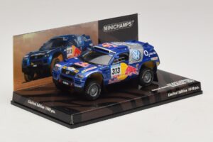 Volkswagen Race Touareg Red Bull #313 J. Kankkunen / J. Repo Dakar Rally 2005 Minichamps 1:43 436055313 Diecast - image 2 of 5