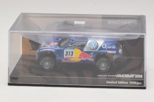 Volkswagen Race Touareg Red Bull #313 J. Kankkunen / J. Repo Dakar Rally 2005 Minichamps 1:43 436055313 Diecast - image 4 of 5