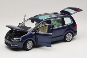 Volkswagen Sharan Blue Metallic Minichamps 1:18 110051000 Diecast - image 2 of 8