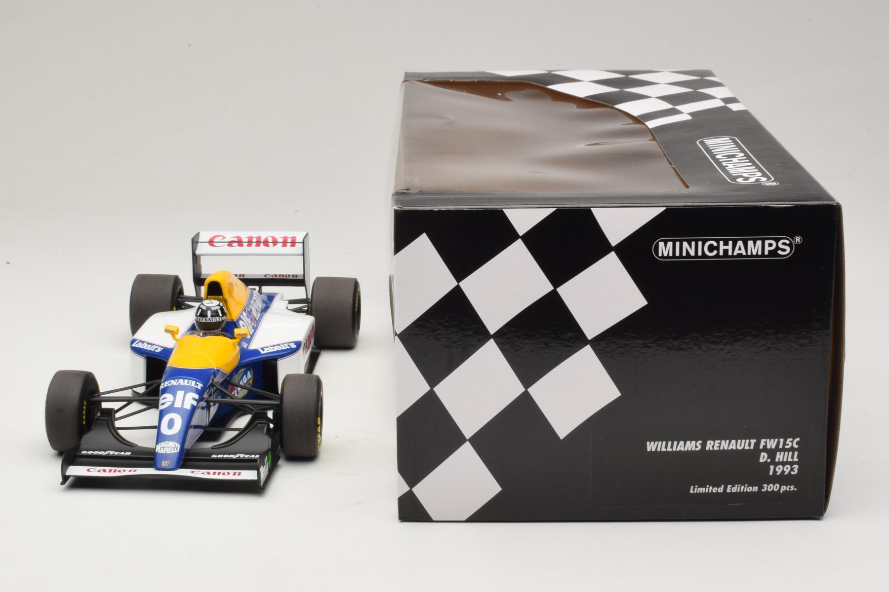 Minichamps Williams FW15C Hill 1:18 F1 1993 Diecast