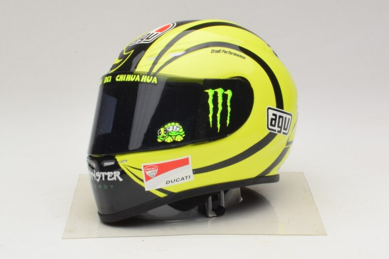 AGV Helmet V. Rossi MotoGP Valencia Test 2009 Minichamps 1:2 AGV Helmet V. Rossi MotoGP Valencia Test 2009 Minichamps 1:2 327100066 Diecast