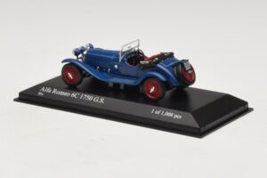 Alfa Romeo 6C 1750 G.S. Blue Minichamps 1:43 400120431 Diecast - image 3 of 5