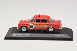 Alfa Romeo Giulia ONS Rennstreckensicherung 1973 Minichamps 1:43 400120994 Diecast