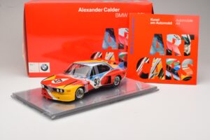 BMW 3.0 CSL Art Car Alexander Calder #51 H. Poulain / S. Posey / J. Guichet 24 Hours of Le Mans 1975 Minichamps 1:18 80430150 - image 7 of 7